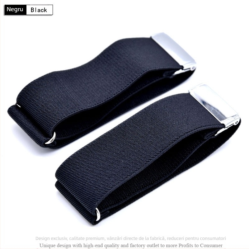 Bandouri de braț pentru cămăși pentru bărbați și femei adulți, bretele antiderapante, manșete versatile, banderole elastice elegante, inele pentru mâneci europene și americane, reglabile
