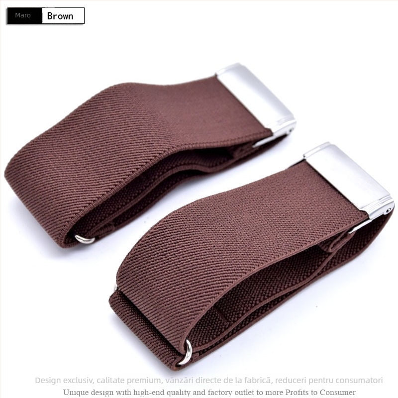 Bandouri de braț pentru cămăși pentru bărbați și femei adulți, bretele antiderapante, manșete versatile, banderole elastice elegante, inele pentru mâneci europene și americane, reglabile