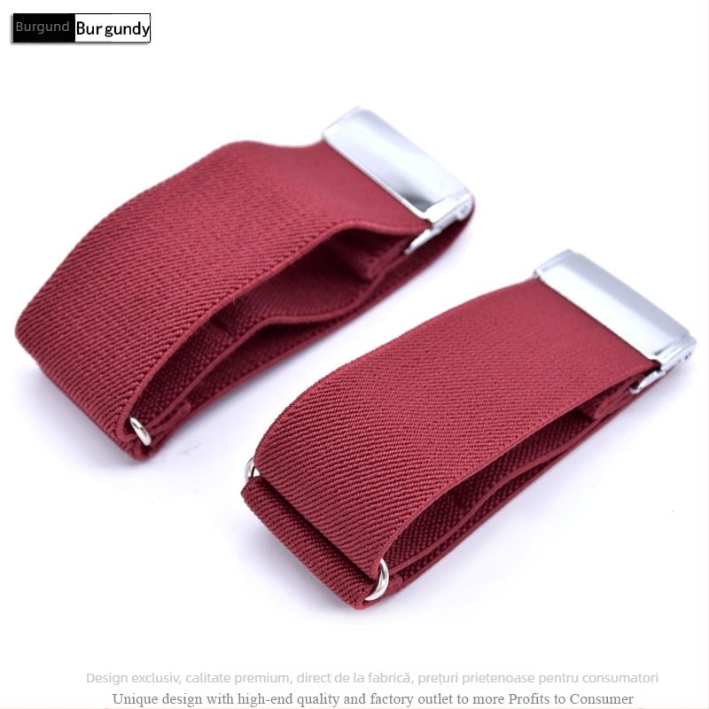 Bandouri de braț pentru cămăși pentru bărbați și femei adulți, bretele antiderapante, manșete versatile, banderole elastice elegante, inele pentru mâneci europene și americane, reglabile