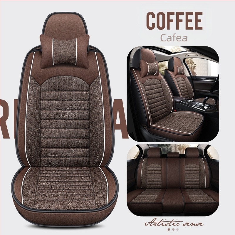 23 de noi perne auto all-inclusive din cânepă grosieră în patru culori, pernă universală pentru scaune Four Seasons cu cinci locuri, o generație de export en-gros