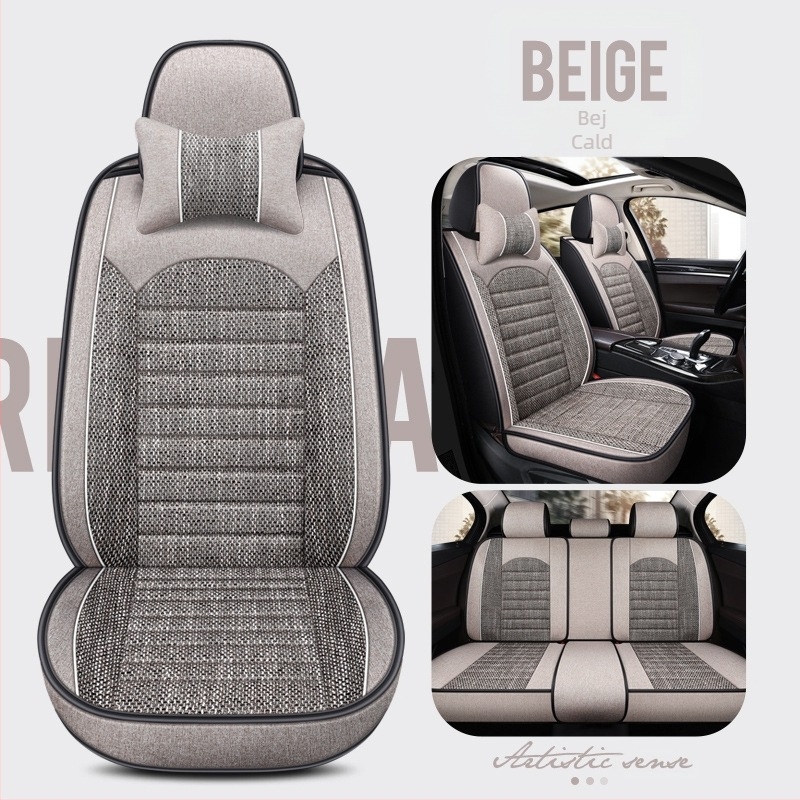 23 de noi perne auto all-inclusive din cânepă grosieră în patru culori, pernă universală pentru scaune Four Seasons cu cinci locuri, o generație de export en-gros