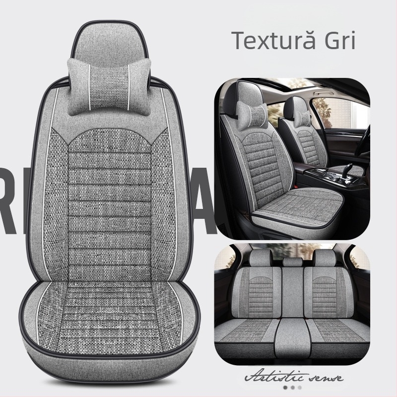 23 de noi perne auto all-inclusive din cânepă grosieră în patru culori, pernă universală pentru scaune Four Seasons cu cinci locuri, o generație de export en-gros