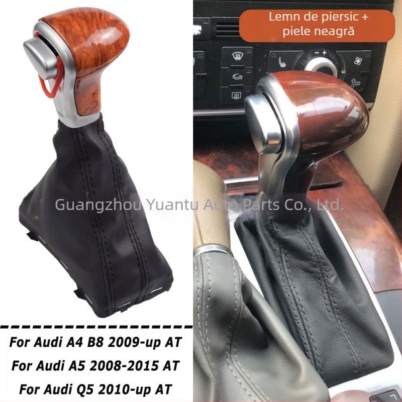 Compatibil cu Audi A3 A4 B8 A5 A6 C6 Q5, manetă schimbător de viteze automată, capac anti-praf, cap schimbător de viteze handbal