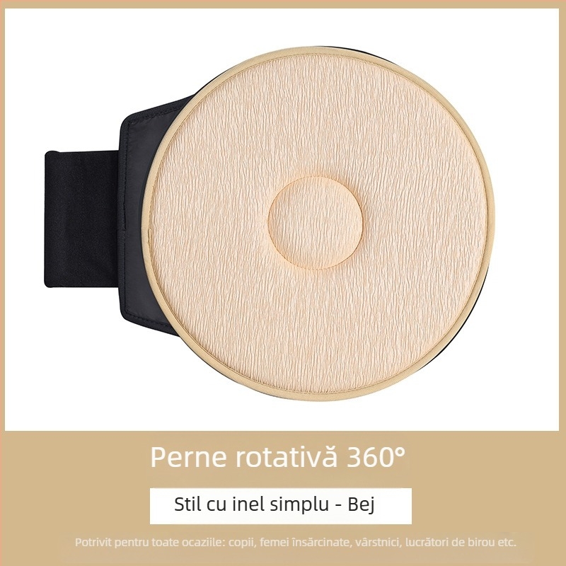 Pernă auto rotativă la 360°, en-gros transfrontalieră, pentru vârstnici și femei însărcinate, pernă mobilă multifuncțională universală pentru scaun auto, patru anotimpuri