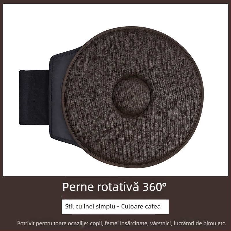 Pernă auto rotativă la 360°, en-gros transfrontalieră, pentru vârstnici și femei însărcinate, pernă mobilă multifuncțională universală pentru scaun auto, patru anotimpuri