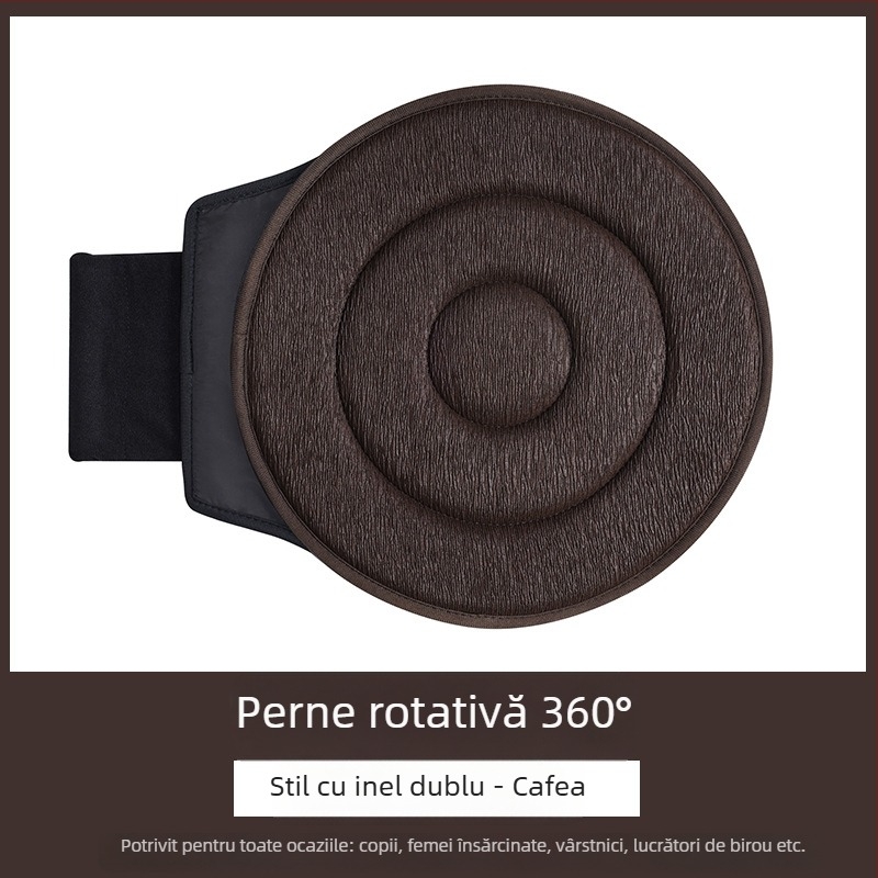 Pernă auto rotativă la 360°, en-gros transfrontalieră, pentru vârstnici și femei însărcinate, pernă mobilă multifuncțională universală pentru scaun auto, patru anotimpuri