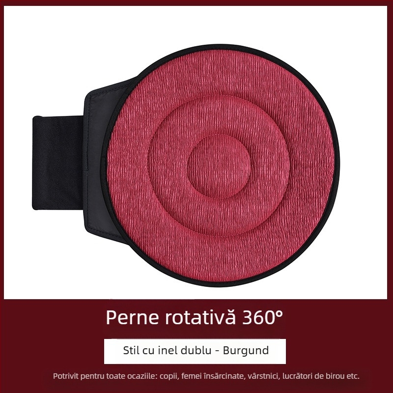 Pernă auto rotativă la 360°, en-gros transfrontalieră, pentru vârstnici și femei însărcinate, pernă mobilă multifuncțională universală pentru scaun auto, patru anotimpuri