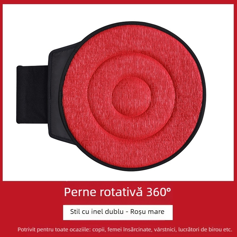 Pernă auto rotativă la 360°, en-gros transfrontalieră, pentru vârstnici și femei însărcinate, pernă mobilă multifuncțională universală pentru scaun auto, patru anotimpuri