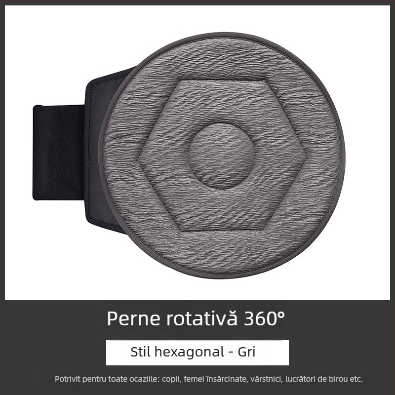 Pernă auto rotativă la 360°, en-gros transfrontalieră, pentru vârstnici și femei însărcinate, pernă mobilă multifuncțională universală pentru scaun auto, patru anotimpuri