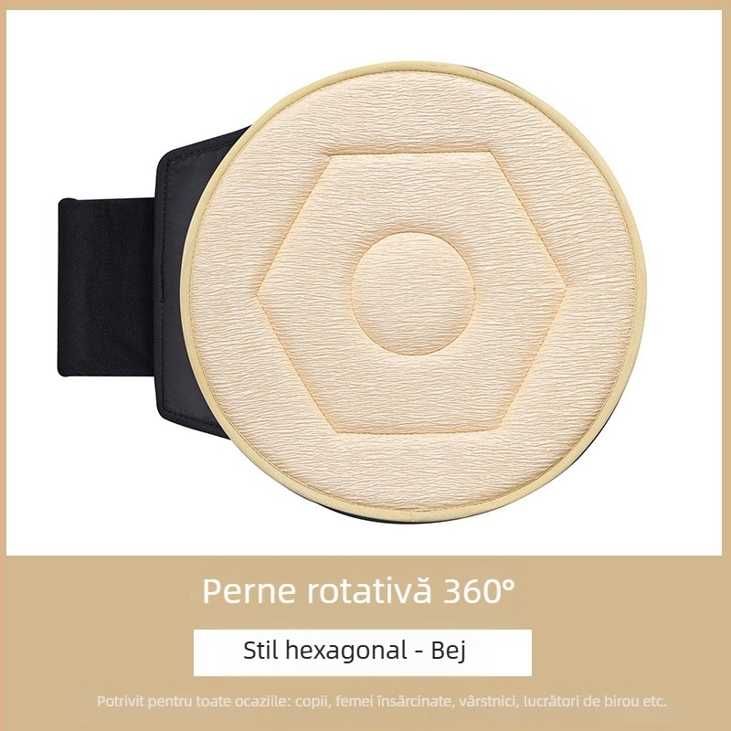 Pernă auto rotativă la 360°, en-gros transfrontalieră, pentru vârstnici și femei însărcinate, pernă mobilă multifuncțională universală pentru scaun auto, patru anotimpuri