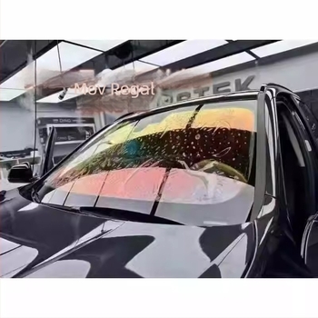 Folie solară colorată populară, folie izolatoare frontală, violet, albastru deschis, Enchantress Rose Ghost, folie pentru geamuri auto, izolație ridicată și înaltă definiție