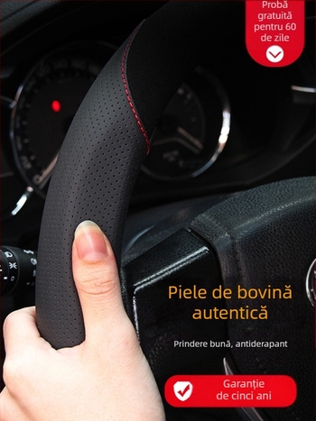 Husa de volan din piele este potrivită pentru Nissan Nissan Xuanyi Qijun Heavenly Sunshine Tiida Bluebird, pentru toate anotimpurile.