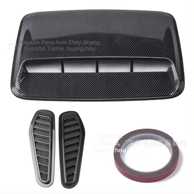 Autocolant decorativ universal pentru capota mașinii, autocolant fals pentru priza de aer, personalizat, creativ, pentru admisia aerului motorului, modificarea accesoriilor