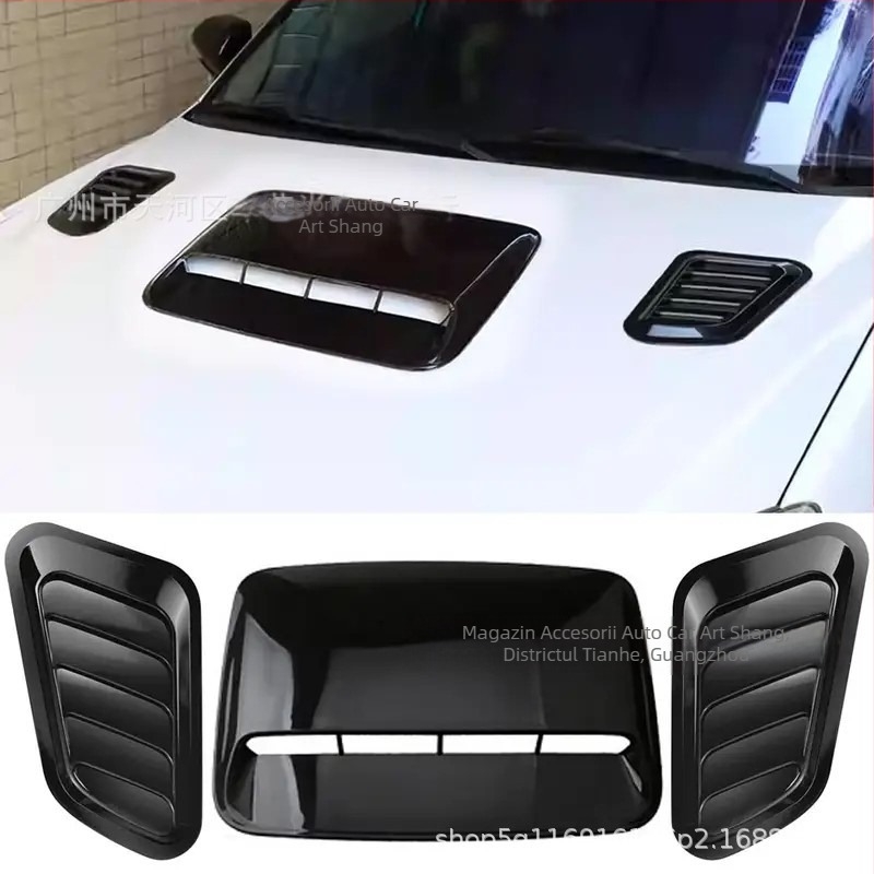 Autocolant decorativ universal pentru capota mașinii, autocolant fals pentru priza de aer, personalizat, creativ, pentru admisia aerului motorului, modificarea accesoriilor