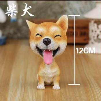 Ornamente transfrontaliere cu figurină tip bobblehead pentru câini, ornamente creative și drăguțe pentru mașini, păpuși drăguțe de simulare a câinilor și pisicilor, câini faimoși în întreaga lume