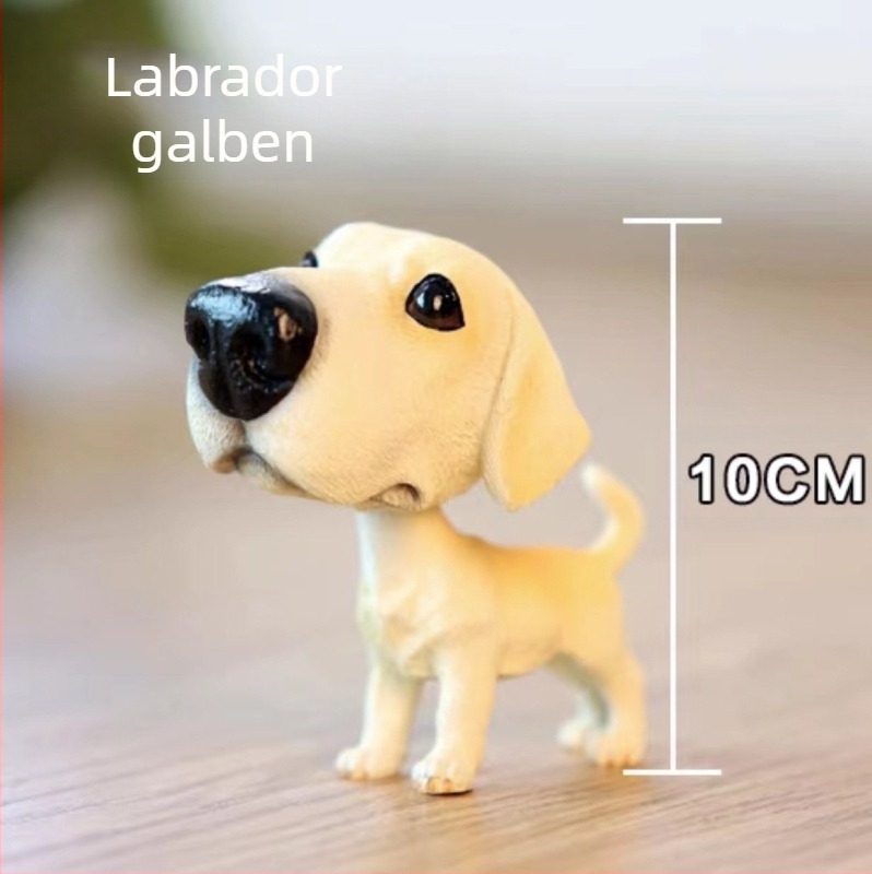 Ornamente transfrontaliere cu figurină tip bobblehead pentru câini, ornamente creative și drăguțe pentru mașini, păpuși drăguțe de simulare a câinilor și pisicilor, câini faimoși în întreaga lume