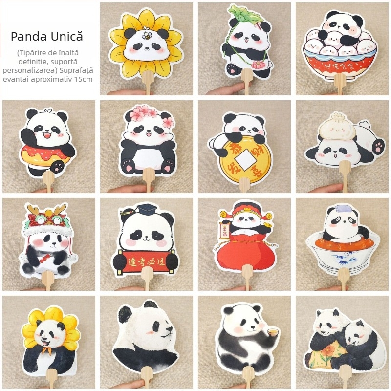 Evantai de bujor Luoyang, evantai în formă de floare în stil antic cultural și creativ, check-in foto pentru locuri pitorești la modă națională, personalizare evantai meșteșugăresc de dans