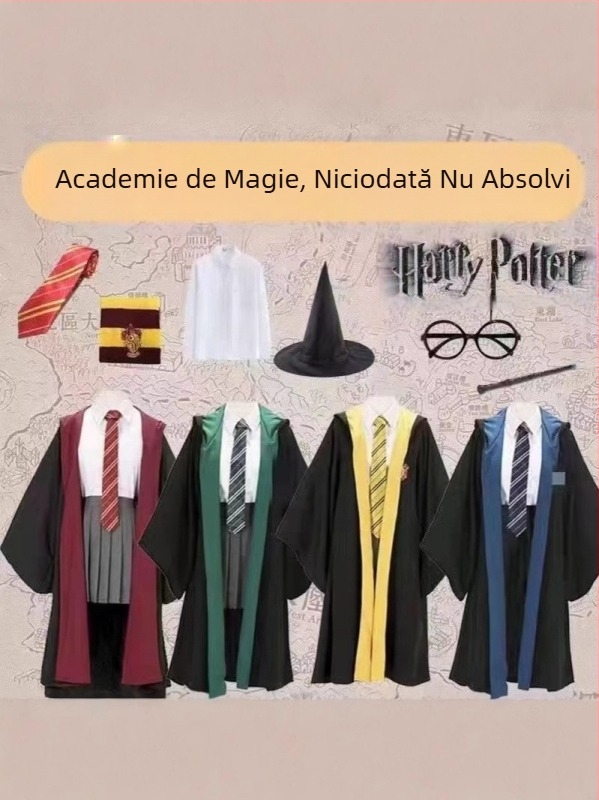 Harry Potter halat magic pelerină periferică Cos îmbrăcăminte copii Halloween performanță uniformă școlară Hogwarts halat de vrăjitor