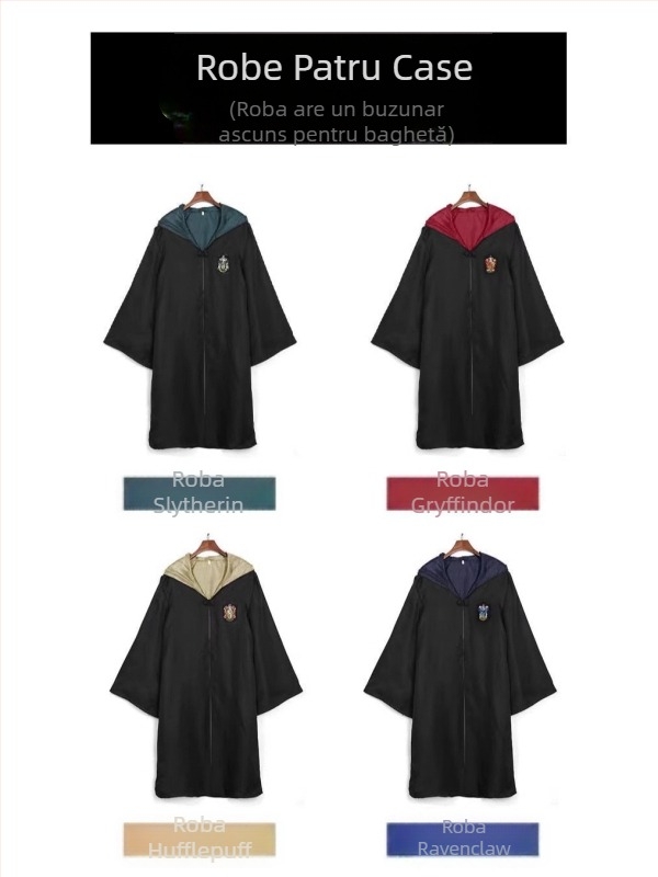 Harry Potter halat magic pelerină periferică Cos îmbrăcăminte copii Halloween performanță uniformă școlară Hogwarts halat de vrăjitor