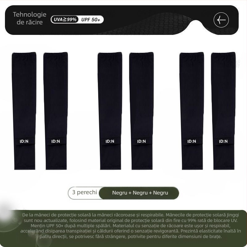 Maneci de mătase de gheață pentru bărbați, protecție solară, vară, mărime plus, protecție UV, pentru șofat în aer liber, ciclism, manșete de braț