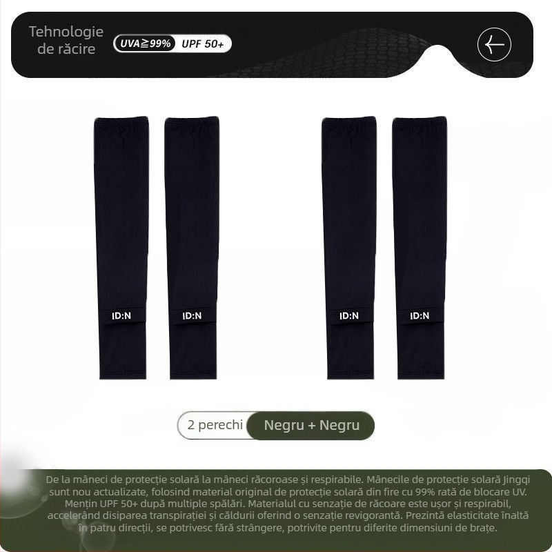 Maneci de mătase de gheață pentru bărbați, protecție solară, vară, mărime plus, protecție UV, pentru șofat în aer liber, ciclism, manșete de braț