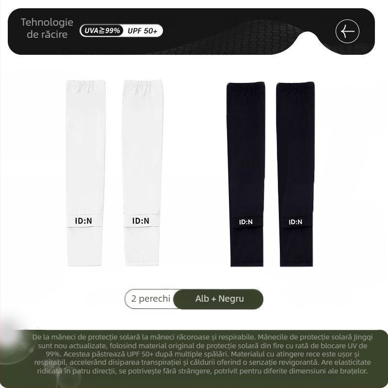 Maneci de mătase de gheață pentru bărbați, protecție solară, vară, mărime plus, protecție UV, pentru șofat în aer liber, ciclism, manșete de braț