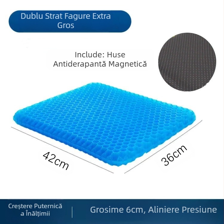 Pernă de gheață de vară en-gros, pernă japoneză cu gel de fagure de miere, pernă de birou pentru scaun lung din silicon, pernă de scaun auto cool