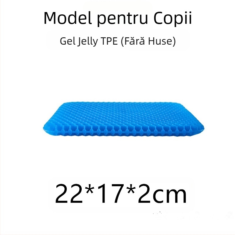 Pernă de gheață de vară en-gros, pernă japoneză cu gel de fagure de miere, pernă de birou pentru scaun lung din silicon, pernă de scaun auto cool