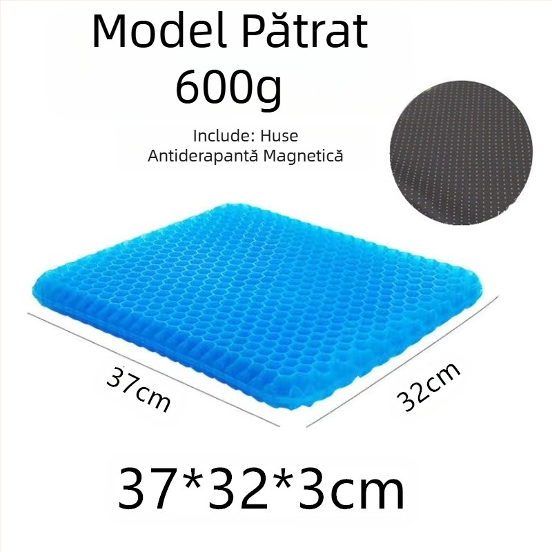 Pernă de gheață de vară en-gros, pernă japoneză cu gel de fagure de miere, pernă de birou pentru scaun lung din silicon, pernă de scaun auto cool