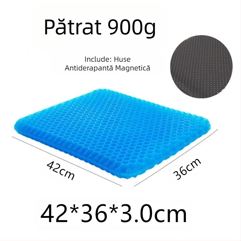 Pernă de gheață de vară en-gros, pernă japoneză cu gel de fagure de miere, pernă de birou pentru scaun lung din silicon, pernă de scaun auto cool