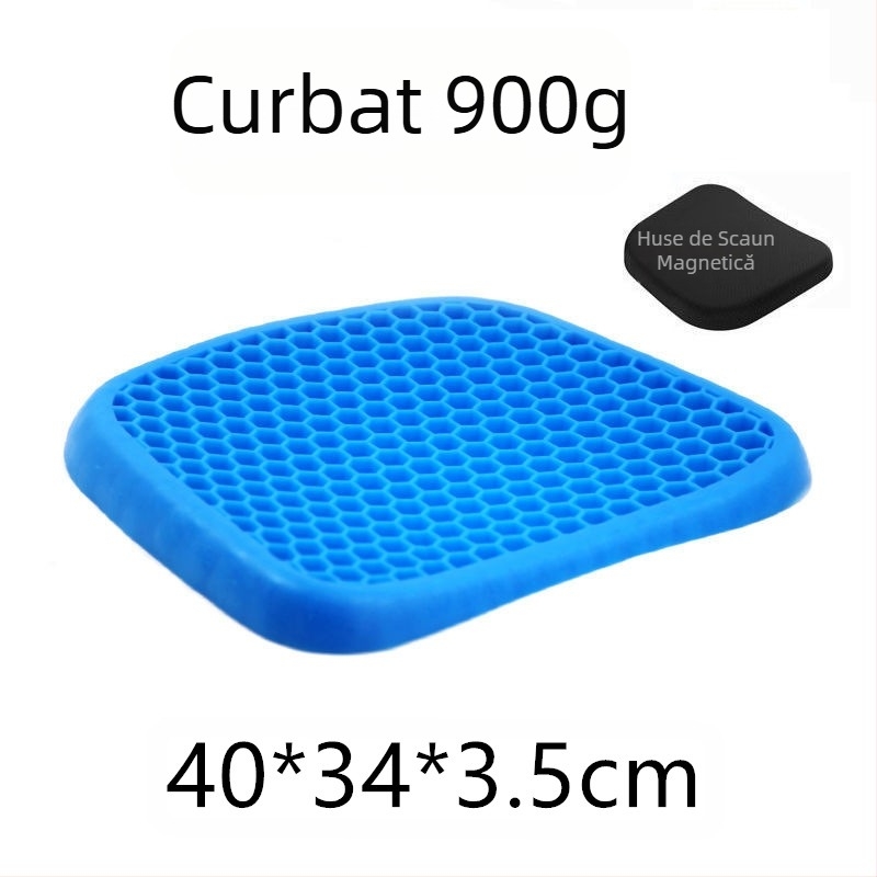 Pernă de gheață de vară en-gros, pernă japoneză cu gel de fagure de miere, pernă de birou pentru scaun lung din silicon, pernă de scaun auto cool