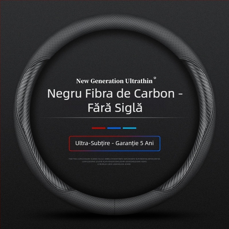 Husă volan pentru Navarre 17-24, ultra-subțire, respirabilă, din piele nappa fără cusături, husă mâner