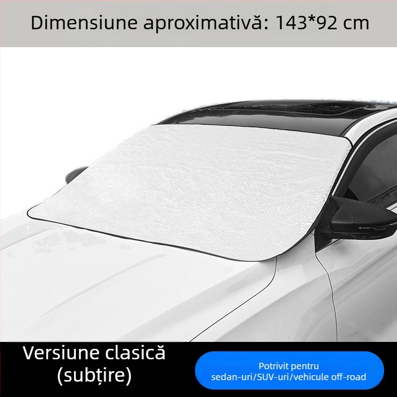 Husă auto pentru parbriz, protecție solară, protecție împotriva ploaie, izolație termică îngheț, jumătate de husă pentru jumătate de corp, husă exterioară sub-pass, scut de zăpadă