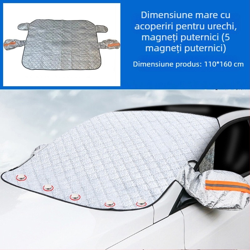 Husă auto pentru parbriz, protecție solară, protecție împotriva ploaie, izolație termică îngheț, jumătate de husă pentru jumătate de corp, husă exterioară sub-pass, scut de zăpadă