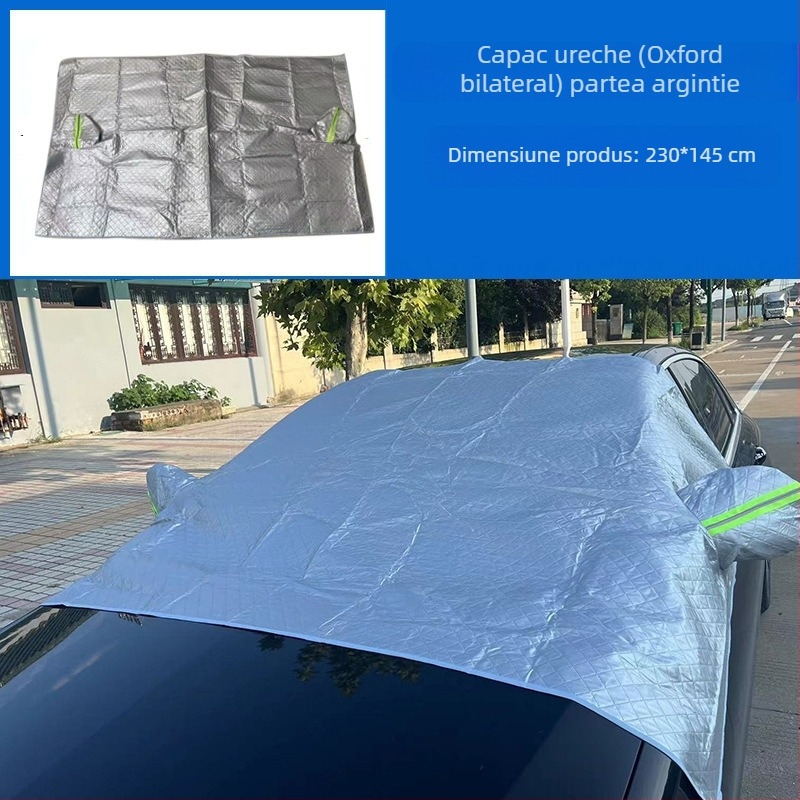 Husă auto pentru parbriz, protecție solară, protecție împotriva ploaie, izolație termică îngheț, jumătate de husă pentru jumătate de corp, husă exterioară sub-pass, scut de zăpadă
