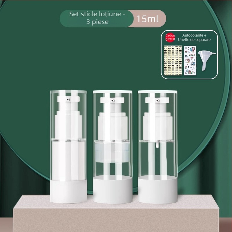 Sticlă goală portabilă pentru cremă, cutie de călătorie, sticlă goală pentru fundație, loțiune cosmetică, sticlă goală pentru moale, sticlă de călătorie, sticlă goală pentru cremă, borcan, sticlă de probă, sticlă goală pentru moale, sticlă de călătorie, st