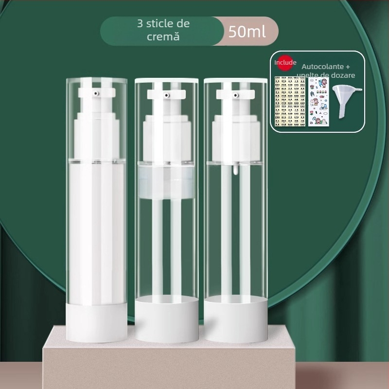 Sticlă goală portabilă pentru cremă, cutie de călătorie, sticlă goală pentru fundație, loțiune cosmetică, sticlă goală pentru moale, sticlă de călătorie, sticlă goală pentru cremă, borcan, sticlă de probă, sticlă goală pentru moale, sticlă de călătorie, st