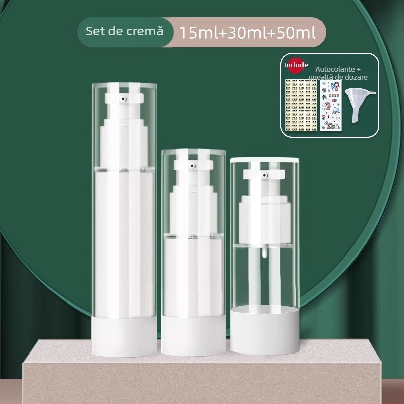 Sticlă goală portabilă pentru cremă, cutie de călătorie, sticlă goală pentru fundație, loțiune cosmetică, sticlă goală pentru moale, sticlă de călătorie, sticlă goală pentru cremă, borcan, sticlă de probă, sticlă goală pentru moale, sticlă de călătorie, st