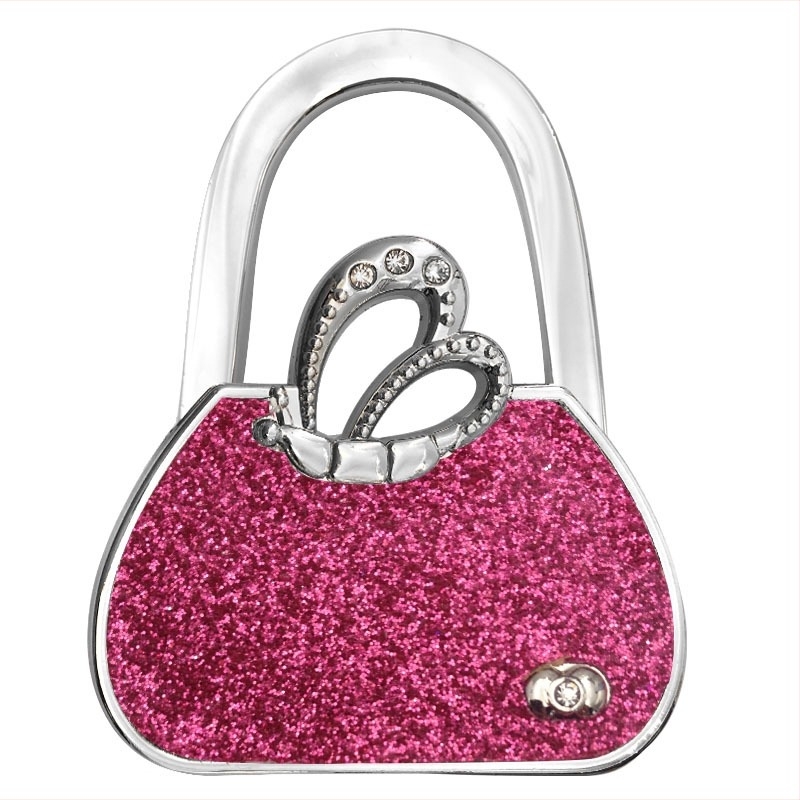 Pliabil portabil creativ fluture flori sac cârlig femei desktop geantă cârlig traceless detașabil geantă suport