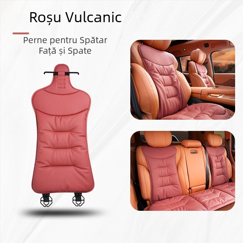 Pernă auto pentru scaune patru anotimpuri, interior general, husă de înaltă calitate, potrivită pentru Mercedes-Benz BMW, husă spate dintr-o singură bucată