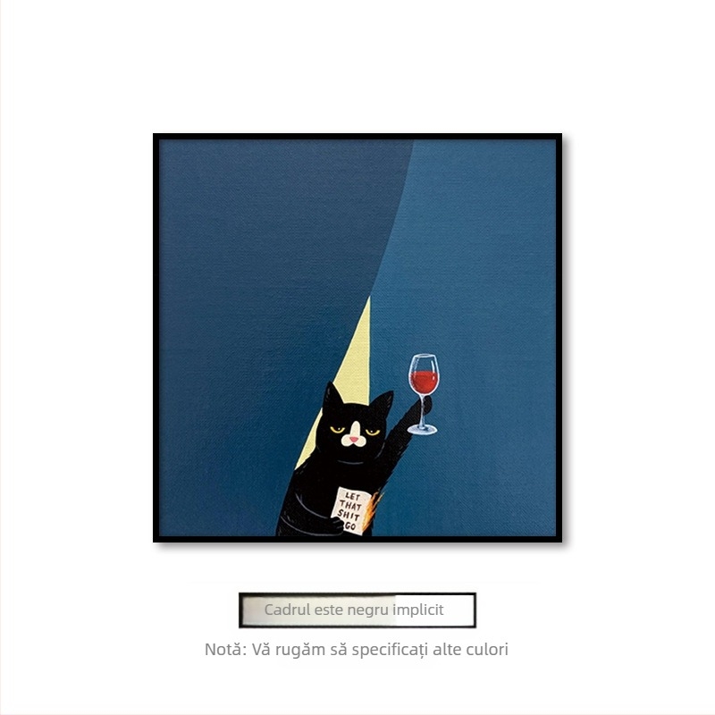 Pictură suspendată în living, desene animate drăguțe, amuzante, animale, pisici, cameră pentru copii, dormitor, mural decorativ de perete