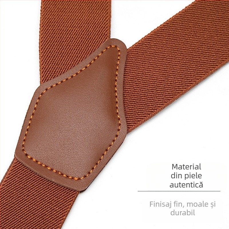 Bretele cu bretele pentru costum de bărbat adult, pantaloni pentru bărbați pentru vârstnici, curea cu nasturi Elasto pentru tineri