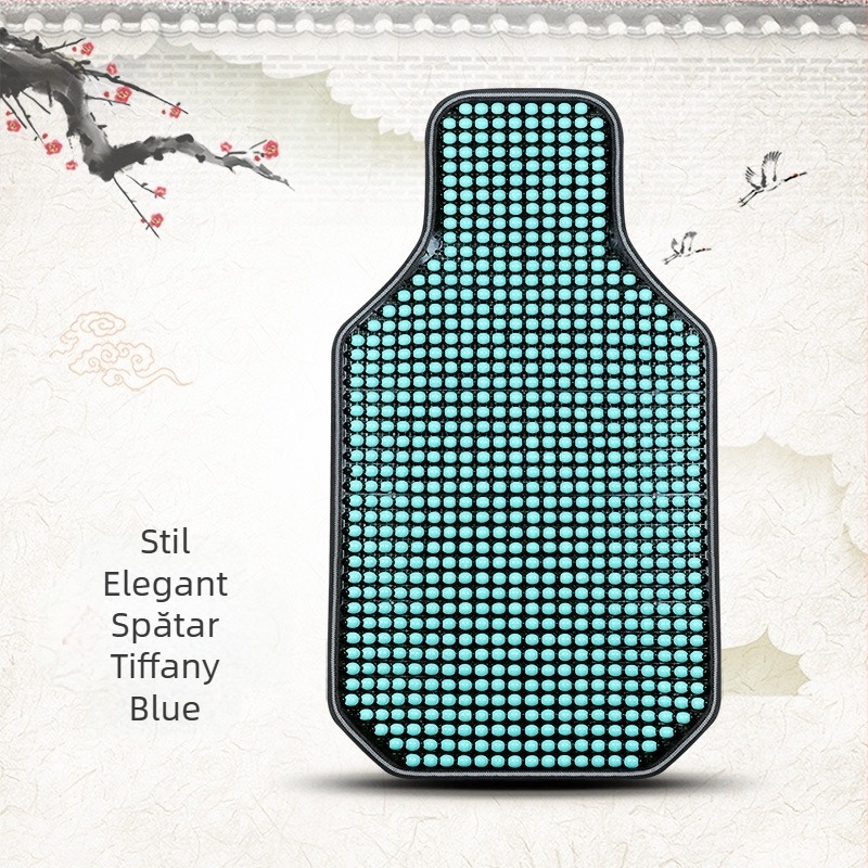 Pernă pentru scaun auto de vară, covoraș nou și cool, dintr-o singură bucată, cu mărgele, set de trei piese, pernă pentru scaun auto din spate, din arțar, cu mărgele