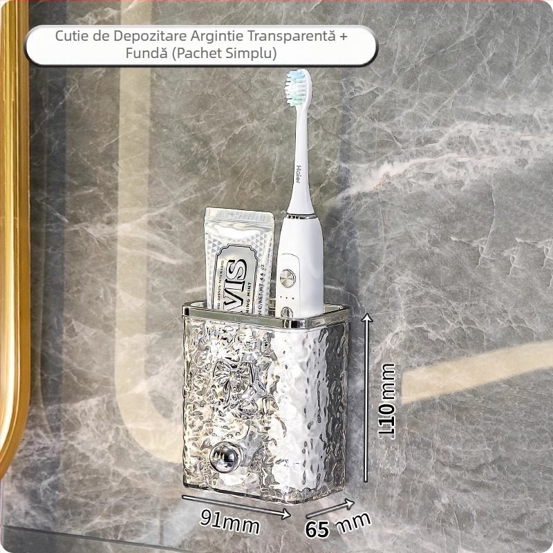 Periuță de dinți pentru toaletă, pastă de dinți, pieptene, suport pentru baie, fără găuri, montat pe perete, suport pentru lavoar, aparat de ras, depozitat