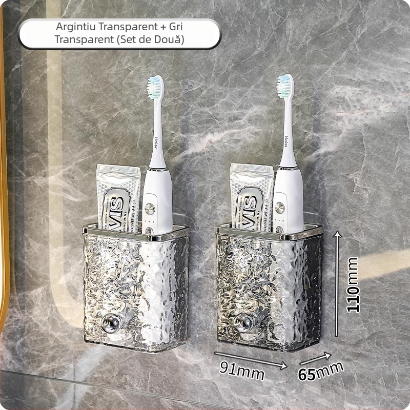 Periuță de dinți pentru toaletă, pastă de dinți, pieptene, suport pentru baie, fără găuri, montat pe perete, suport pentru lavoar, aparat de ras, depozitat