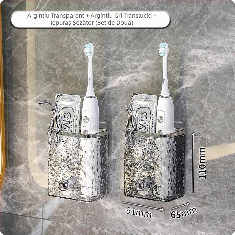 Periuță de dinți pentru toaletă, pastă de dinți, pieptene, suport pentru baie, fără găuri, montat pe perete, suport pentru lavoar, aparat de ras, depozitat