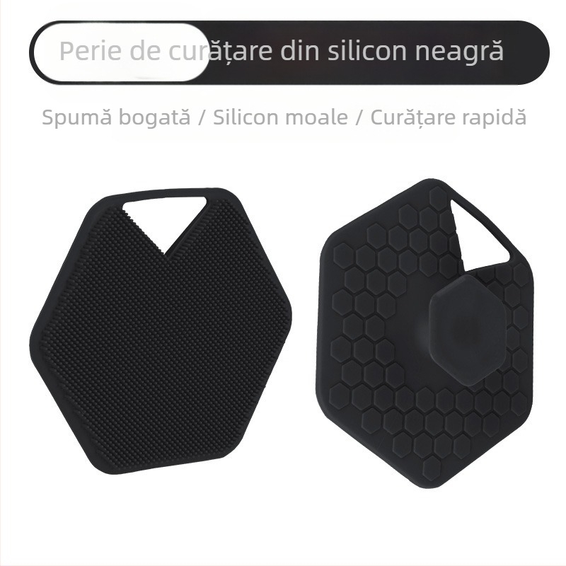 Perie de baie cu mâner lung din silicon transfrontalier, curățare și masaj, perie de baie leneșă, artefact pentru spate, perie de baie cu două fețe, en-gros