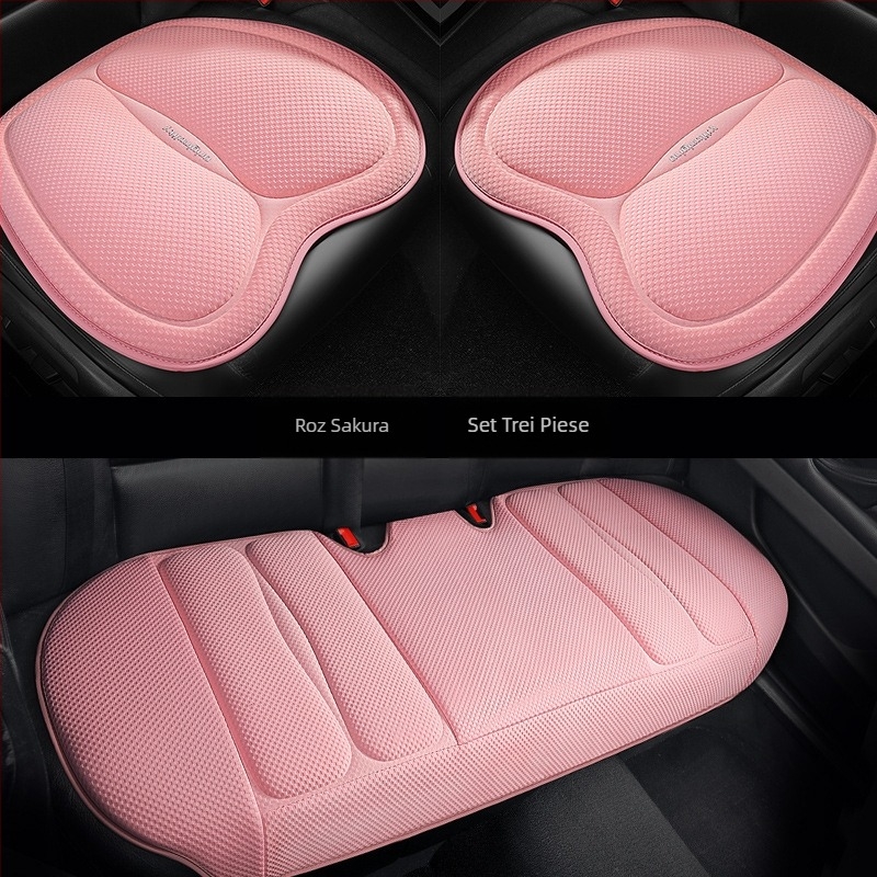 Pernă auto cu straturi spațiale de vară, ventilată și respirabilă, set de trei piese, decorațiuni auto creative, consumabile auto