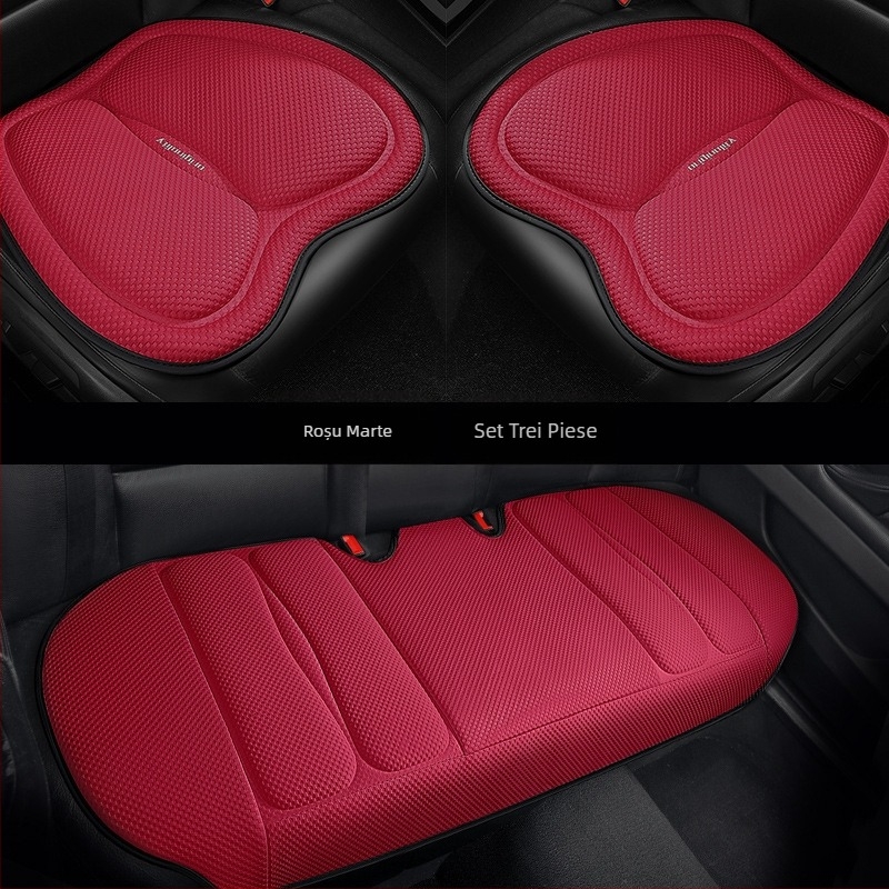 Pernă auto cu straturi spațiale de vară, ventilată și respirabilă, set de trei piese, decorațiuni auto creative, consumabile auto