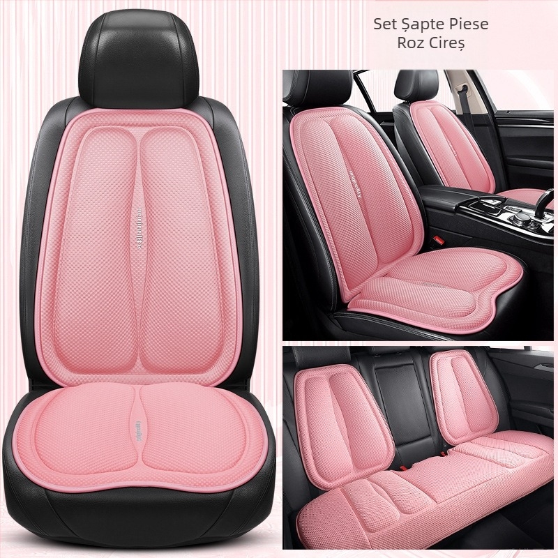 Pernă auto cu straturi spațiale de vară, ventilată și respirabilă, set de trei piese, decorațiuni auto creative, consumabile auto